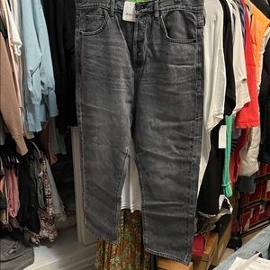 Free People  SR vs. Sandrine Rose Gray wide leg Jeans